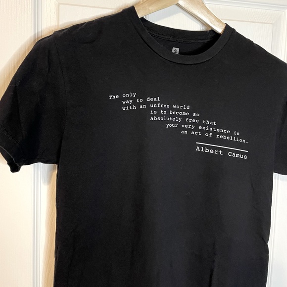 allriot Other - AllRiot Albert Camus freedom quote black tee sz S
